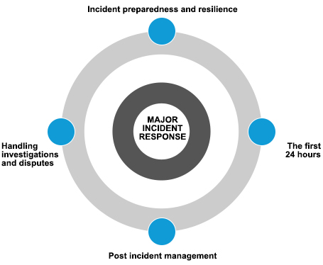 managing a crisis or dispute