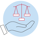 Legal support icon