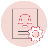 Legal support icon